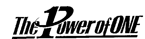 THE POWER OF ONE