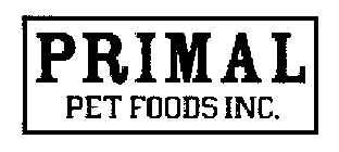 PRIMAL PET FOODS INC.