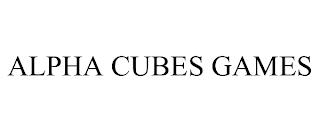 ALPHA CUBES GAMES