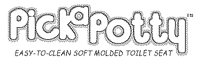 PICKAPOTTY EASY TO CLEAN SOFT MOLDED TOILET SEAT