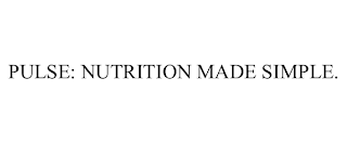 PULSE: NUTRITION MADE SIMPLE.