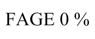 FAGE 0 %