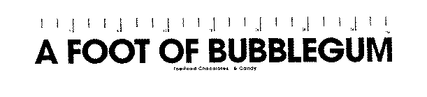 A FOOT OF BUBBLEGUM TOE-FOOD CHOCOLATES & CANDY