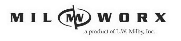 MW MILWORX A PRODUCT OF L. W. MILBY, INC.