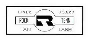 R ROCK TENN LINER BOARD TAN LABEL