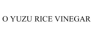 O YUZU RICE VINEGAR