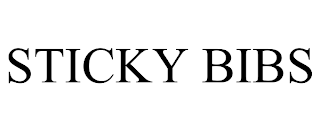 STICKY BIBS