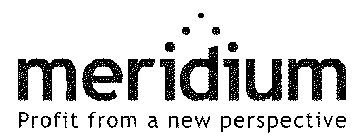 MERIDIUM PROFIT FROM A NEW PERSPECTIVE