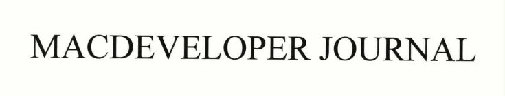 MACDEVELOPER JOURNAL