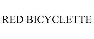 RED BICYCLETTE