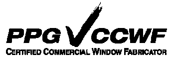 PPG CCWF CERTIFIED COMMERCIAL WINDOW FABRICATOR