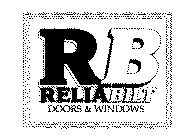 RB RELIABILT DOORS & WINDOWS