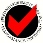 SPEED MEASUREMENT LABS. INC. PERFORMANCE CERTIFIED