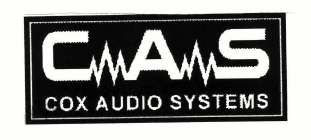 CAS COX AUDIO SYSTEMS