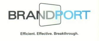 BRANDPORT EFFICIENT. EFFECTIVE. BREAKTHROUGH.