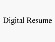 DIGITAL RESUME