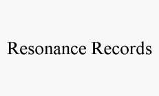 RESONANCE RECORDS