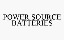 POWER SOURCE BATTERIES