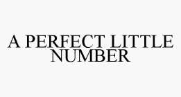A PERFECT LITTLE NUMBER