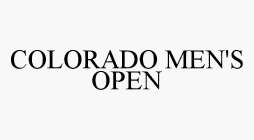 COLORADO MEN'S OPEN