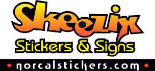 SKEEZIX STICKERS & SIGNS NORCALSTICKERS.COM