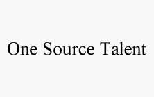 ONE SOURCE TALENT