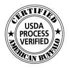 CERTIFIED AMERICAN BUFFALO USDA PROCESS VERIFIED