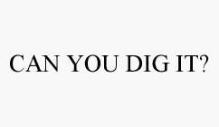 CAN YOU DIG IT?