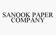 SANOOK PAPER COMPANY