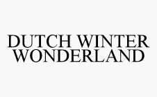 DUTCH WINTER WONDERLAND