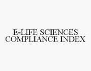 E-LIFE SCIENCES COMPLIANCE INDEX