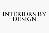 INTERIORS BY DESIGN