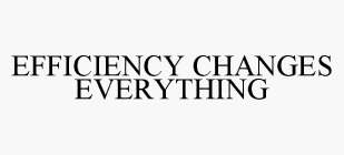 EFFICIENCY CHANGES EVERYTHING