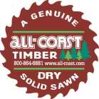 A GENUINE ALL-COAST TIMER 800-846-6881 WWW.ALL-COAST.COM DRY SOLID SAWN