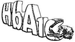 THE MARK CONSISTS OF HBA1 IN BUBBLE LETTERS AND NUMBER AND C CHARACTER EATING A SANDWICH.