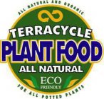 ALL NATURAL AND ORGANIC TERRACYCLE PLANT FOOD ALL NATURAL ECO FRIENDLY FOR ALL POTTED PLANTS