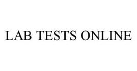 LAB TESTS ONLINE