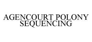 AGENCOURT POLONY SEQUENCING