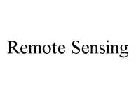 REMOTE SENSING