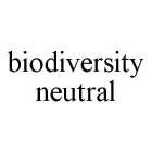 BIODIVERSITY NEUTRAL