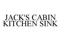 JACK'S CABIN KITCHEN SINK