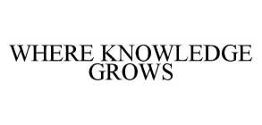 WHERE KNOWLEDGE GROWS