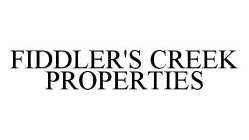 FIDDLER'S CREEK PROPERTIES