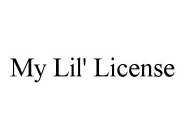 MY LIL' LICENSE