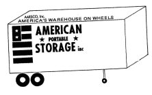 AMERICAN PORTABLE STORAGE, INC. AASRCO, INC. AMERICA'S WAREHOUSE ON WHEELS