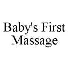 BABY'S FIRST MASSAGE