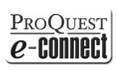 PROQUEST E-CONNECT