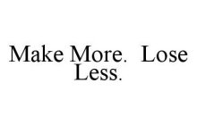 MAKE MORE.  LOSE LESS.