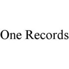 ONE RECORDS