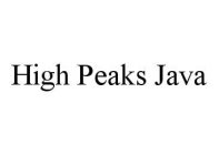 HIGH PEAKS JAVA